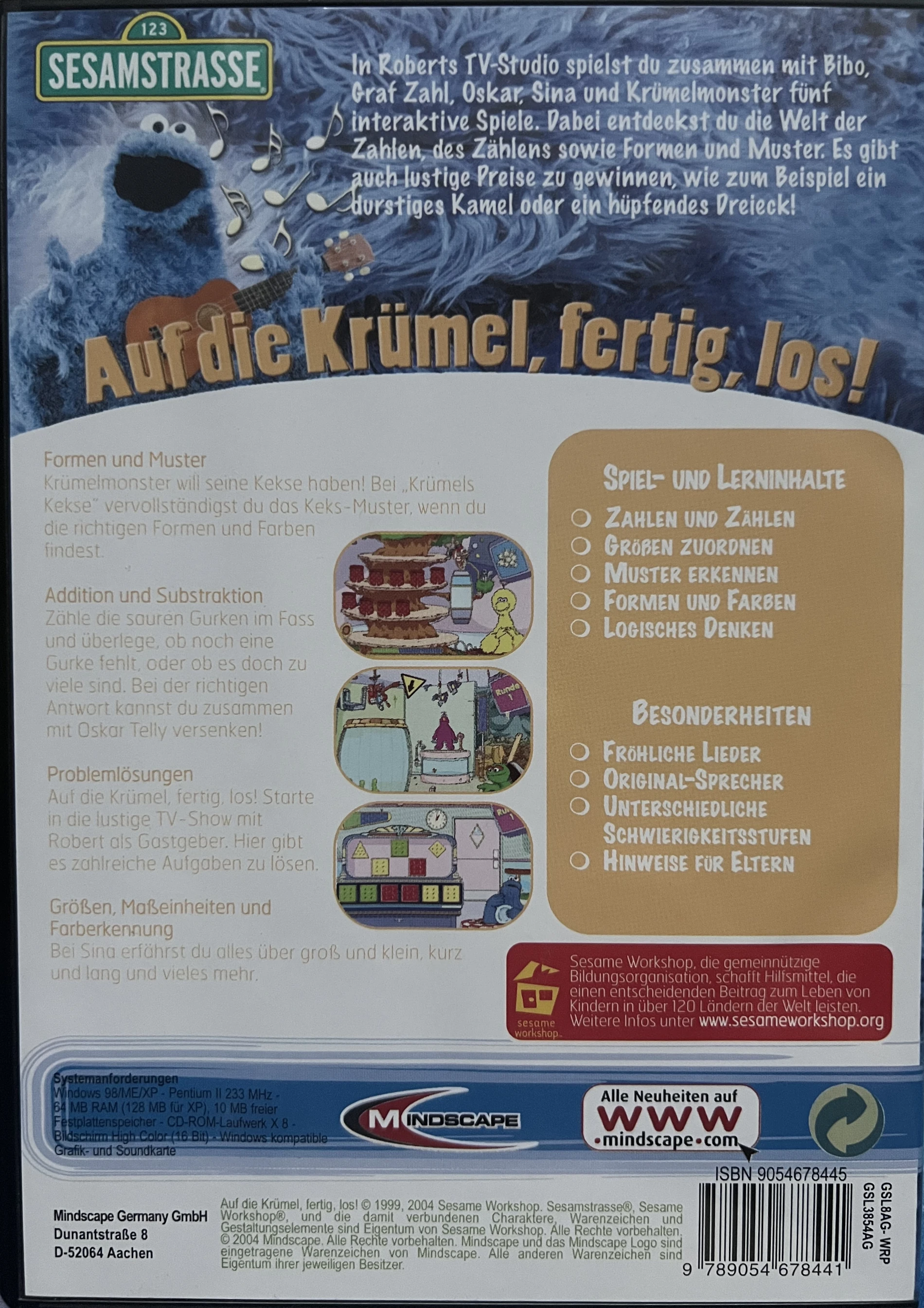 Vorschule DeLuxe Auf die Krümel fertig los CD Back